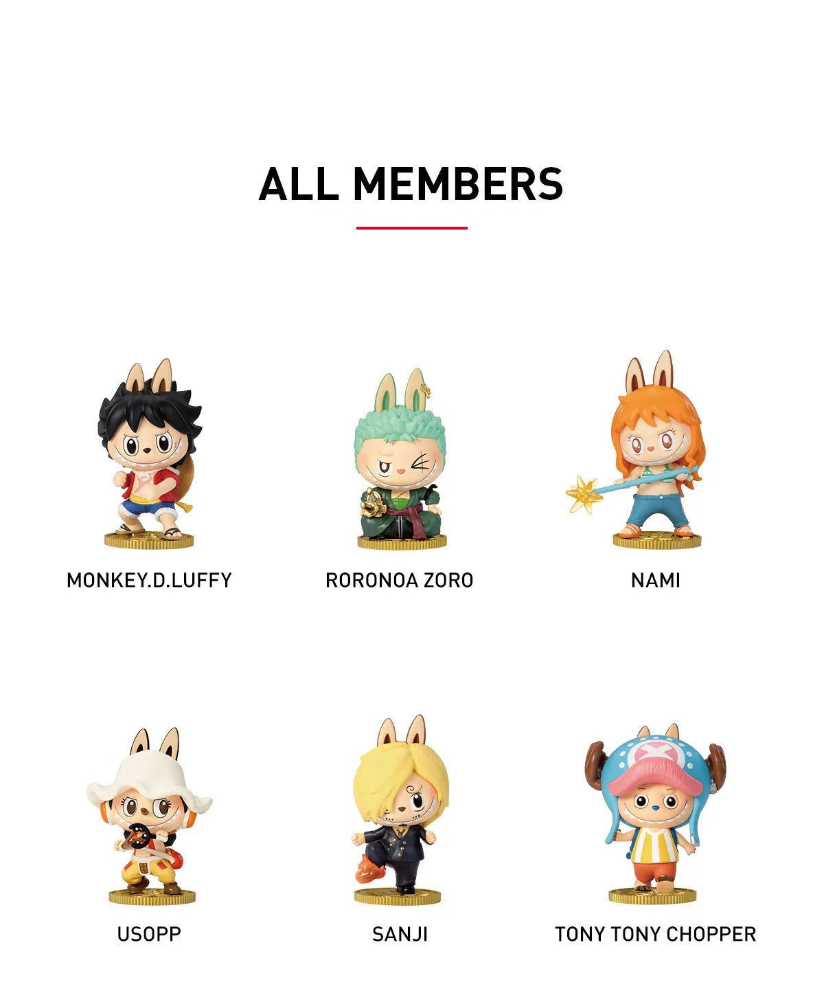 Cajita ONE PIECE X THE MONSTERS LABUBU