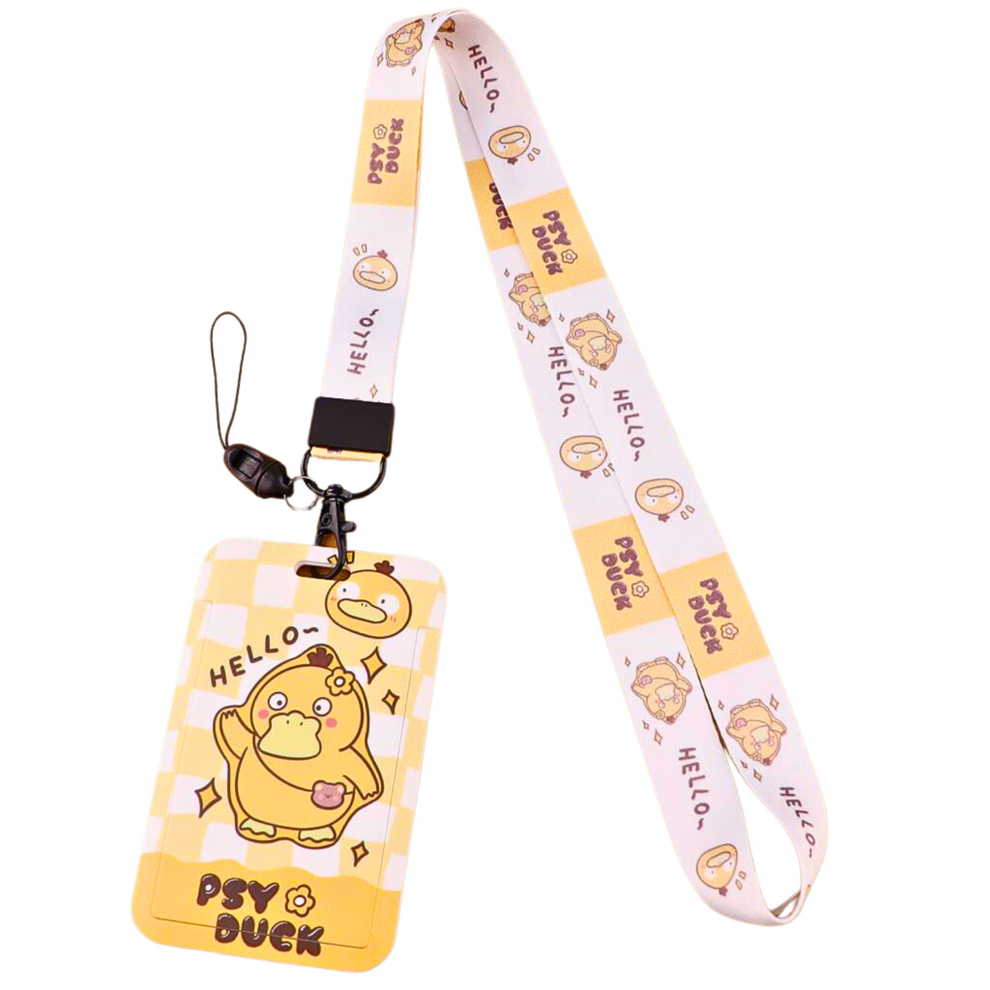 TARJETERO LANYARD HELLO PSYDUCK