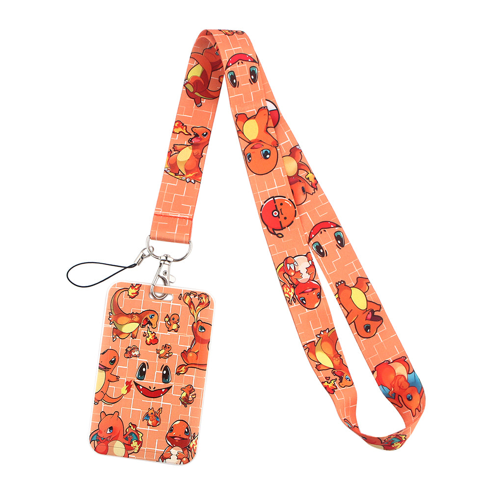 TARJETERO LANYARD FIRE CHIBIS