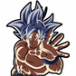 STICKER GOKU BLUE