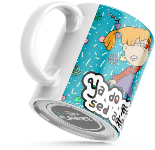 Taza YA NO QUIERO SER ADULTO ANGELICA